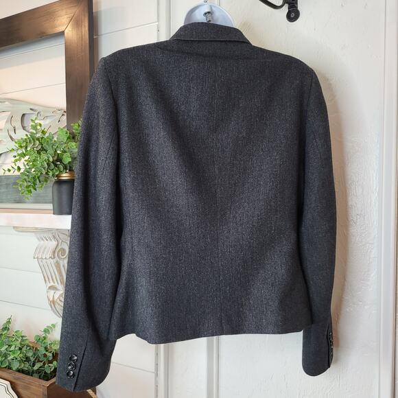 David Brooks Woman's  Dark Gray Blazer Size 12  #115 - Picture 2 of 10